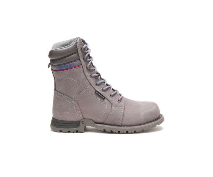 Caterpillar Work Boots South Africa Echo Waterproof Steel Toe Grey - Cat Boots For Women - UL5203784